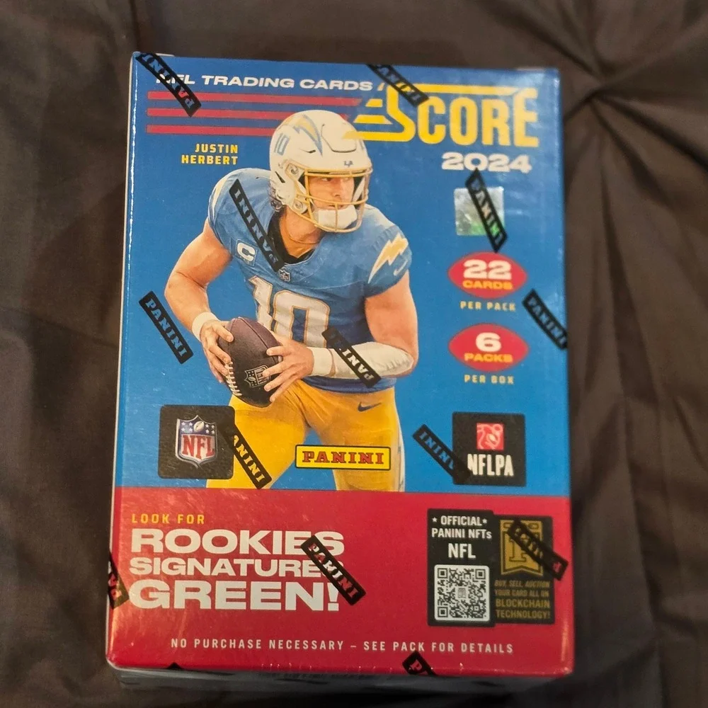 Panini Score Football Blaster Box 2024 NFL OS Blue New Sealed Parallels